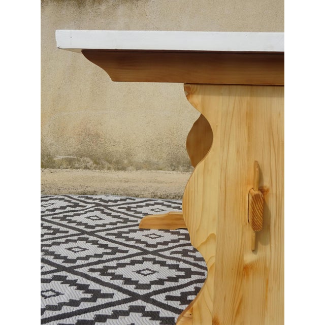 1980s Pine Monastery Dining Table, 1980s For Sale - Image 5 of 17