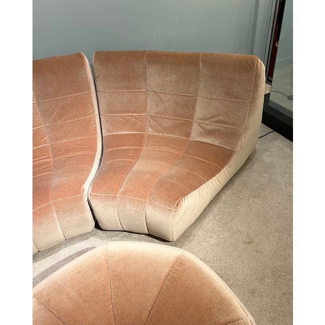 Ligne Roset Gilda Sofa and Ottoman by Michel Ducaroy for Ligne Roset, 1972, Set of 5 For Sale - Image 4 of 13