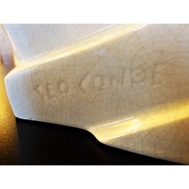 1930's Art Deco Geo Condé Faince Glazed Ceramic Penguin For Sale - Image 9 of 12