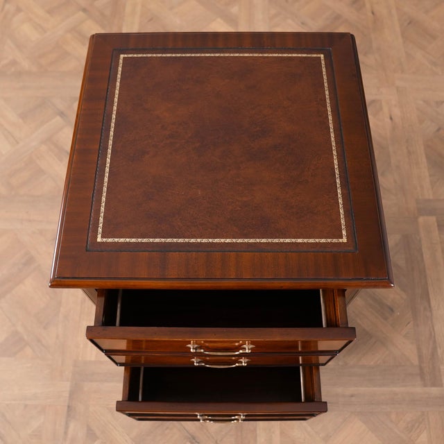 Brown Niagara Furniture Two Drawer Mahogany File Cabinet For Sale - Image 8 of 11