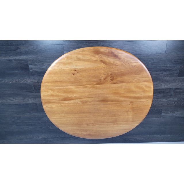 Round Breakfast Dining Table by Lucian Ercolani for Ercol, 1960s For Sale - Image 10 of 11