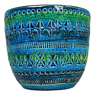 Rimini Blu Vase by Aldo Londi for Bitossi, 1960s For Sale