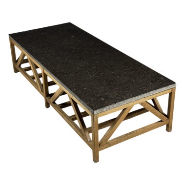 Vintage Bluestone Coffee Table For Sale