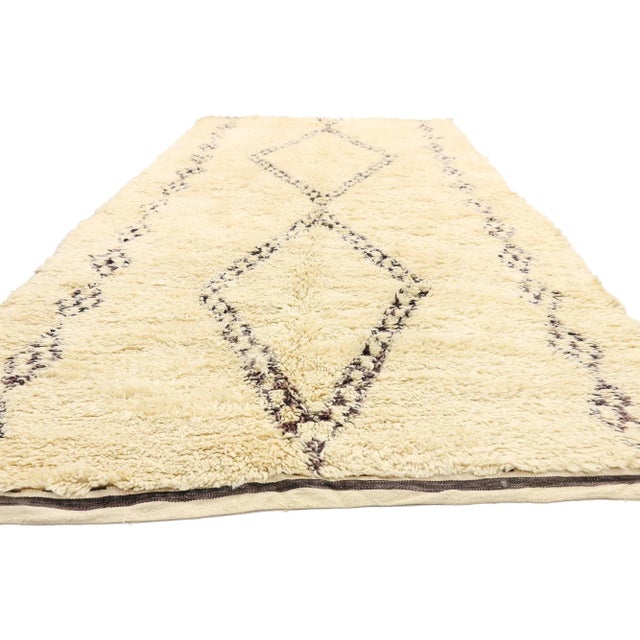 Contemporary Beni Ourain Moroccan Rug - 06'04 x 12'09 For Sale - Image 3 of 7