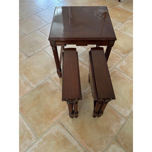 Mid-Century Modern Vintage Italian-Style Nesting Tables 1960s – Set of 3 For Sale - Image 3 of 8