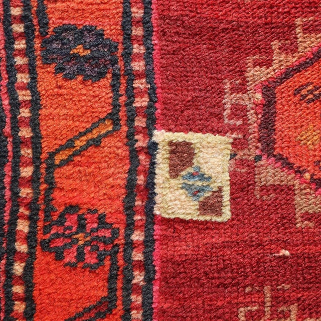 Wool Thin Knot Handmade Karabakh Rug, Caucasus For Sale - Image 5 of 13