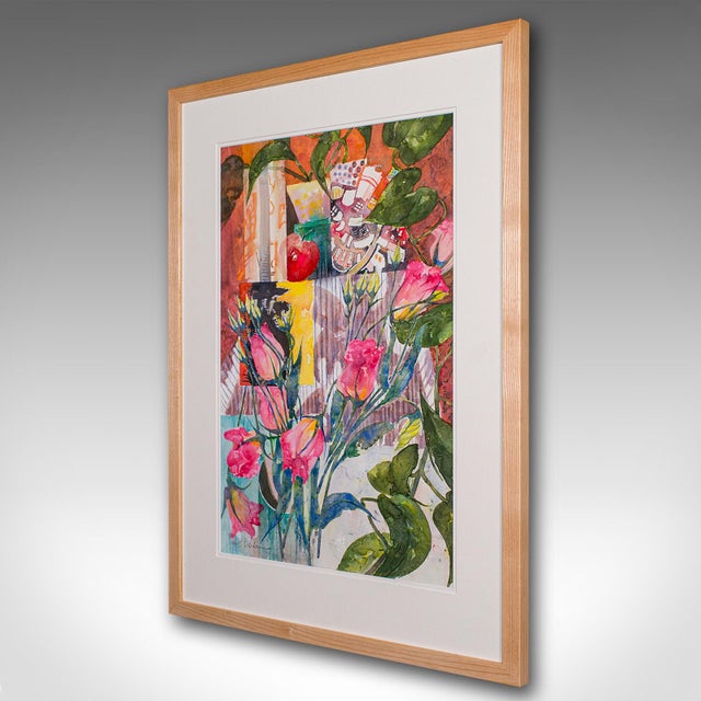 Abstract 1990's Vintage Abstract Painting For Sale - Image 3 of 8