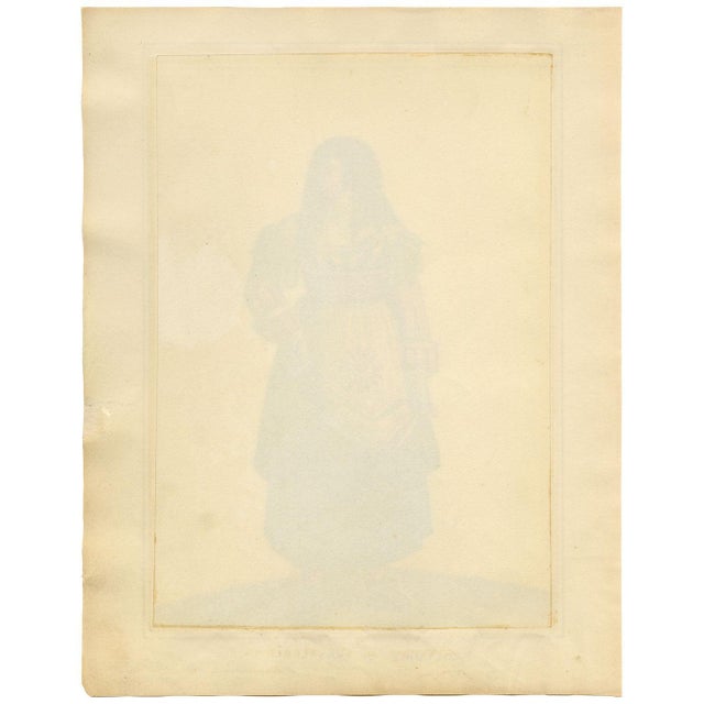 Michela De Vito, Costume of Masciuni, Province of Abruzzo in the Kingdom of Naples, 1800s, Watercolour For Sale - Image 5 of 7