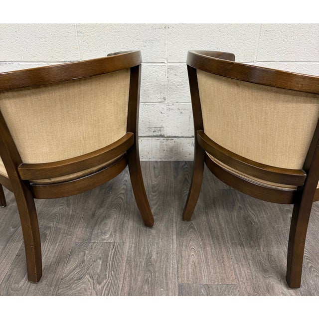 Vintage Shelby Williams Barrel Back Lounge Chairs Tub Chairs Armchairs - Pair For Sale - Image 15 of 15