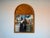Spanish Revival Large Vintage Chapman Carved Pine Wood Fan Arch Top Wall Mirror – 1972 For Sale - Image 3 of 12
