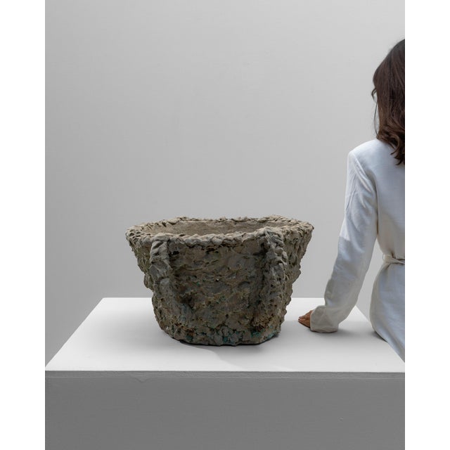 French Provincial Mid 20th Century French Concrete Planter For Sale - Image 3 of 18