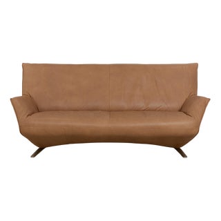 Safira 3-Seater Sofa in Camel Leather from Koinor For Sale
