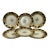 Late 19th Century Dresden Gold Gilded Plates - Set of 6 For Sale