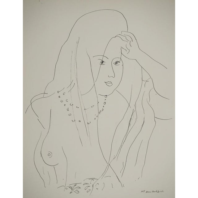 Henri Matisse, Nude with Pearls and Veil, Signed Lithograph For Sale - Image 6 of 6