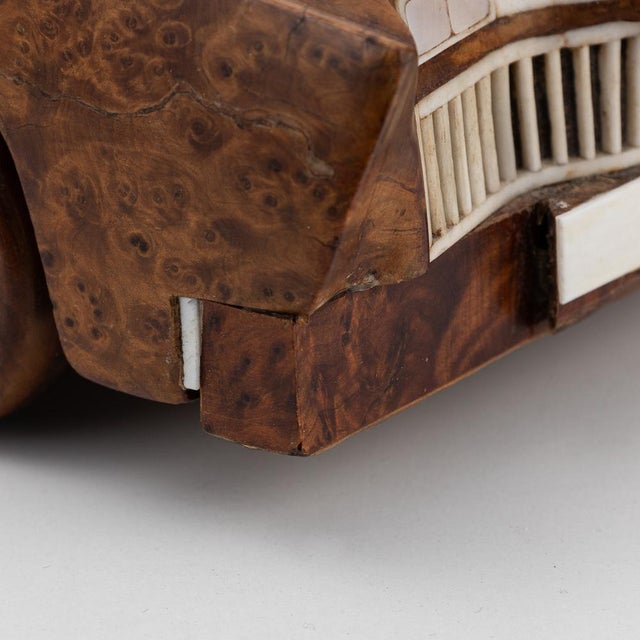 21st Century Hand Carved Wooden Cadillac Car Model For Sale - Image 17 of 18