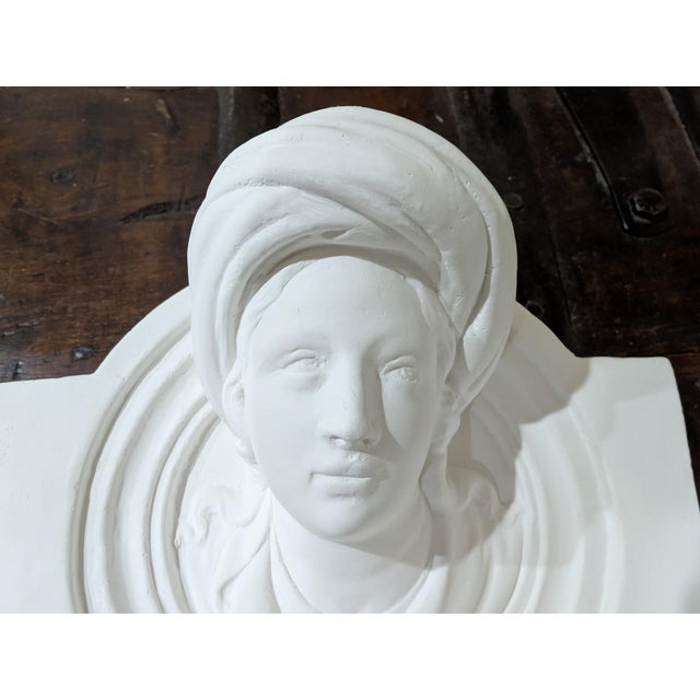 Plaster Cast Head of a Prophet From Ghiberti's Gates of Paradise For Sale - Image 4 of 9