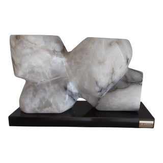 Mountain Fleur Marble Sculpture For Sale