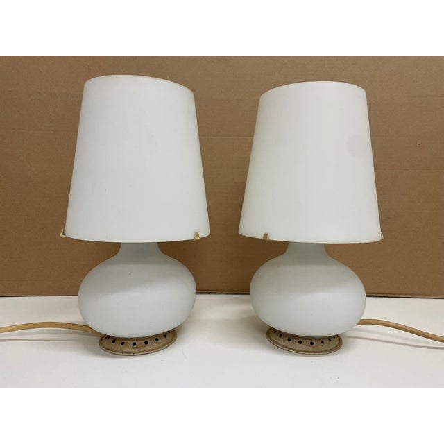 Small Glass Table Lamps by Max Ingrand for Fontana Arte, Italy, 1960s, Set of 2 For Sale - Image 10 of 10