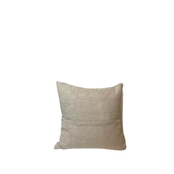 Skakters Silhouette Linen Pillow Natural Linen with matching cording 20" x 20" Corded Finish Hidden Zipper in Back Feather...