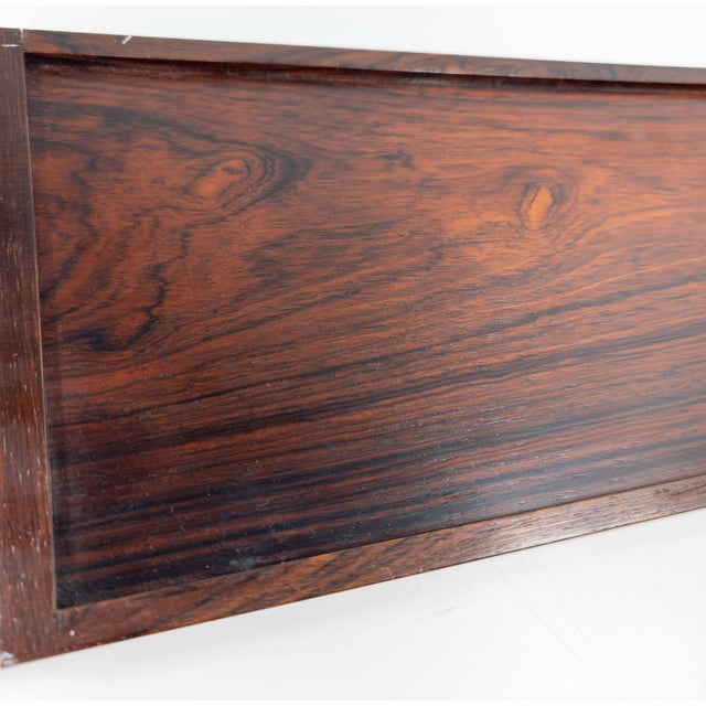 Mid-Century Danish Modern Rosewood Serving Tray, Unsigned For Sale - Image 15 of 15