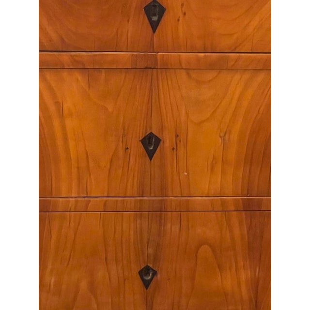 Wood Fine 19th C German Biedermeier Walnut Commode For Sale - Image 7 of 10