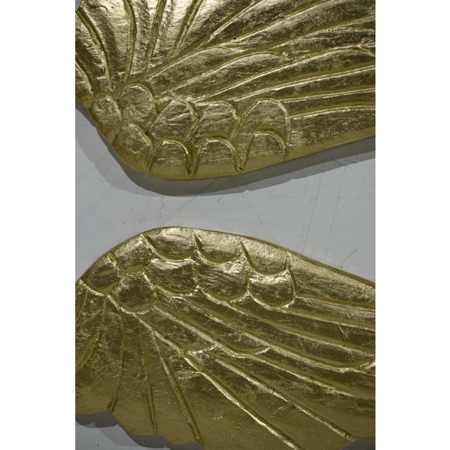 Vintage Carved Gilt Wood Angel Wings - a Pair | Chairish