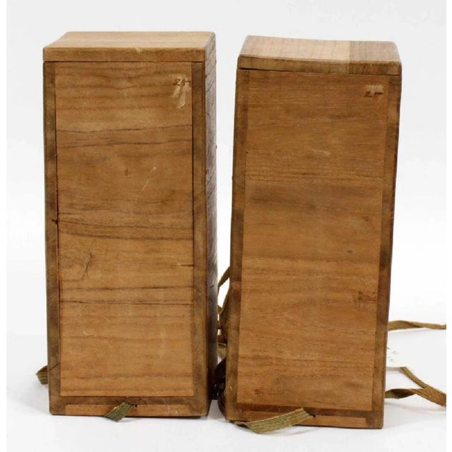 Japanese Bronze Vase With Metal Inlays by Mitsufune - a Pair For Sale - Image 4 of 12