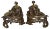 Early Louis XVI French Bronze Chenets after Bouhon Fres, Paris, Set of 2 For Sale