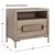 Showcasing a cerushed light oak finish This bedside table exhibits a strong contempoaray aesthetic that adds a touch of...