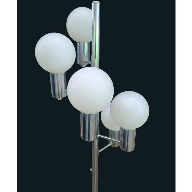 Robert Sonneman Vintage Mid Century Modern 5 Light Cascading Robert Sonneman Attributed Floor Lamp For Sale - Image 4 of 11