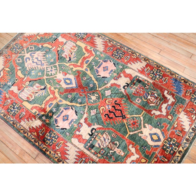 Textile Late 20th Century Large Scale Persian Gabbeh - 3'11" x 6'5" For Sale - Image 7 of 9