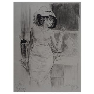 Alméry Lobel-Rich, Woman in the Window, Original Engraving For Sale
