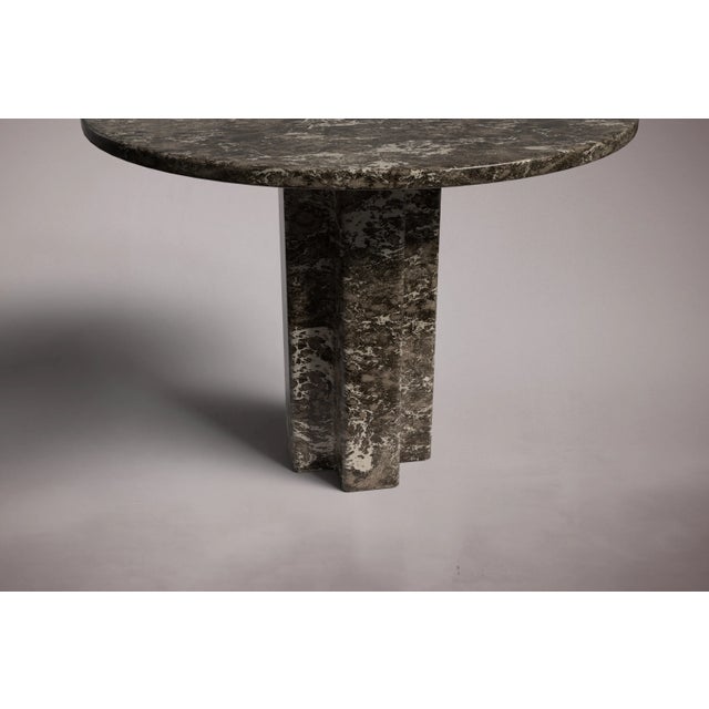 Not Yet Made - Made To Order Arti Emperador Dark Marble Round Dining Table 40" For Sale - Image 5 of 5