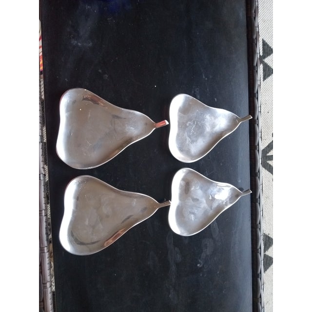 1970s Signed Hoselton Pear Trinket Holders From Canada- Set of 4 For Sale - Image 4 of 5