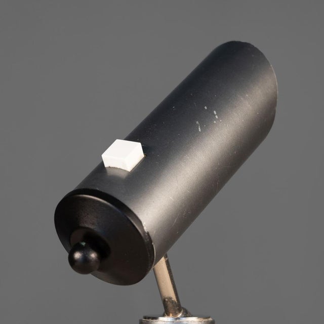 Metal Small Steel Table Lamp, 1970 For Sale - Image 7 of 10