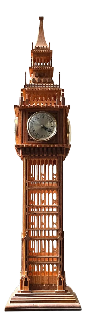 1960s Al Runge Big Ben Fretwork Clock