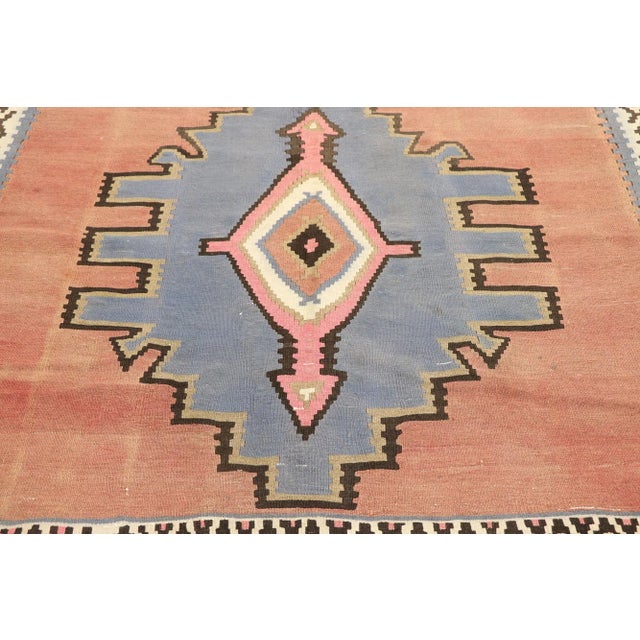 Vintage Persian Bijar Kilim Rug - 05'05 X 09'03 For Sale - Image 4 of 8