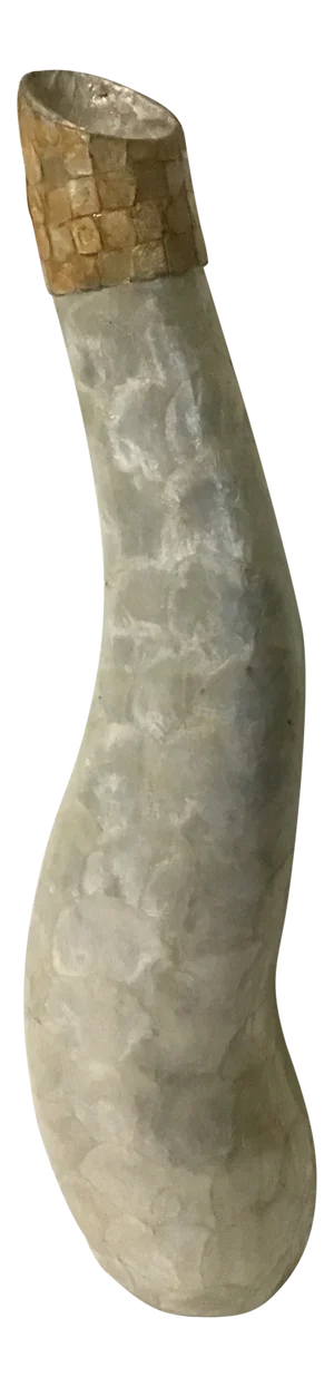 Maitland Smith Style Abalone Shell Vessel Vase
