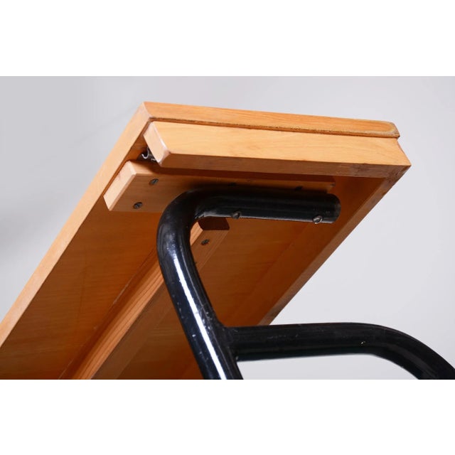 Bauhaus Brown & Blue Sofa, Czechia, 1930s For Sale - Image 18 of 18