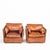 1980s Vintage Sofa and Club Chairs in Camel-Coloured Buffalo Leather from Roche Bobois, France, 1980s, Set of 3 For Sale - Image 5 of 18