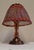 Art Deco German Table Lamp with Copper Base and Pink Tinted Glass Segments by Lamplove, 1930s For Sale - Image 4 of 8
