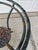 Vintage Glass Top Wrought Iron Bistro Table For Sale - Image 11 of 12