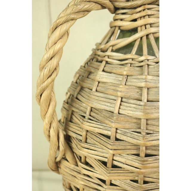 Late 19th Century Late 19th Century French Wicker Covered Bottle For Sale - Image 5 of 8