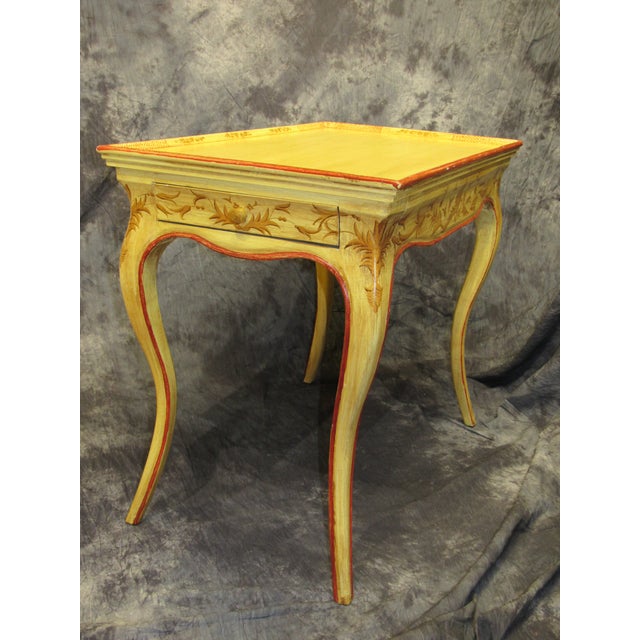 Italian Vintage Hand Painted End Table Chairish