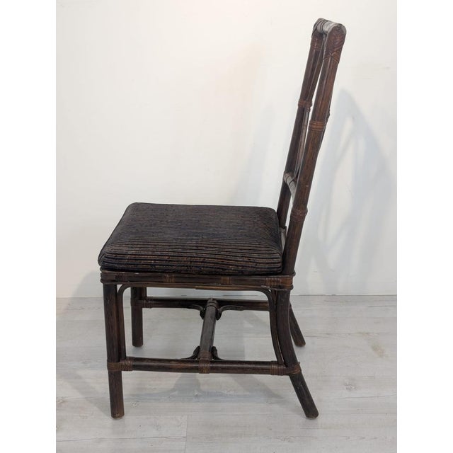 Vintage Chippendale Style Rattan Chair, 1950s For Sale - Image 13 of 16