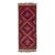 Red Vintage Kilim Handmade Flatweave Tribal Motif Wool Runner For Sale