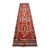Textile 1960s Vintage Hand-Knotted Primitive Turkish Rug Runner Ancient Alien Motif - 2′8″ × 10′8″ For Sale - Image 7 of 13