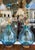 1990s Pair of Arteriors Cerulean Blue Glass Tables Lamps For Sale - Image 5 of 9