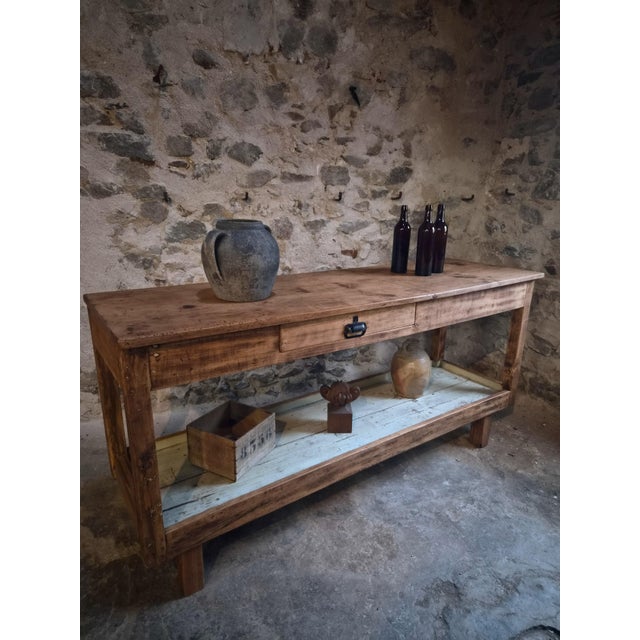 Antique French Draper's Table, 1920s For Sale - Image 13 of 18