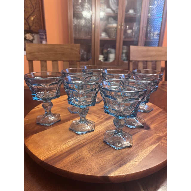 American 1980s Fostoria Champagne /Tall Sherbet Glasses a Set of 8 For Sale - Image 3 of 5
